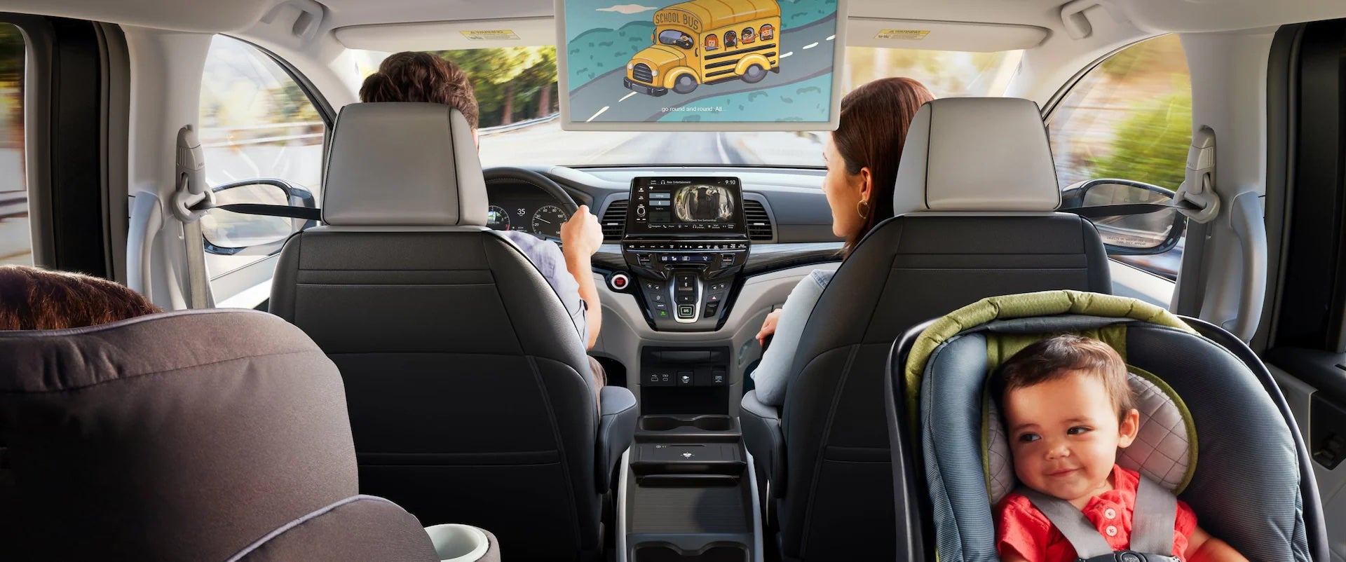 Second row interior of 2026 Honda Odyssey near Cambridge